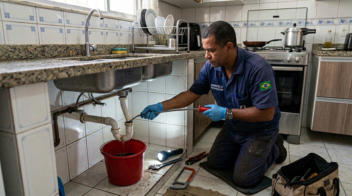 Limpeza de Canos com Equipamento em Curitiba‑PR